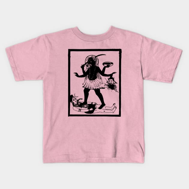 Kali Shiva Kids T-Shirt by TheCosmicTradingPost